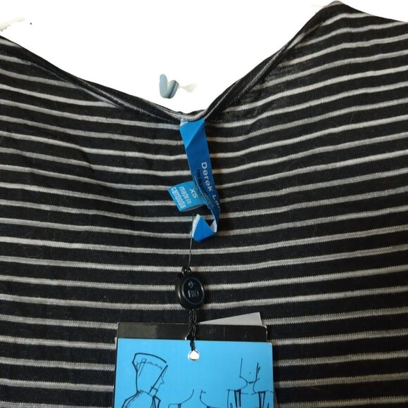 Derek Lam for Design Nations Women's XS Black White Striped Sleeveless Dress - Picture 8 of 9